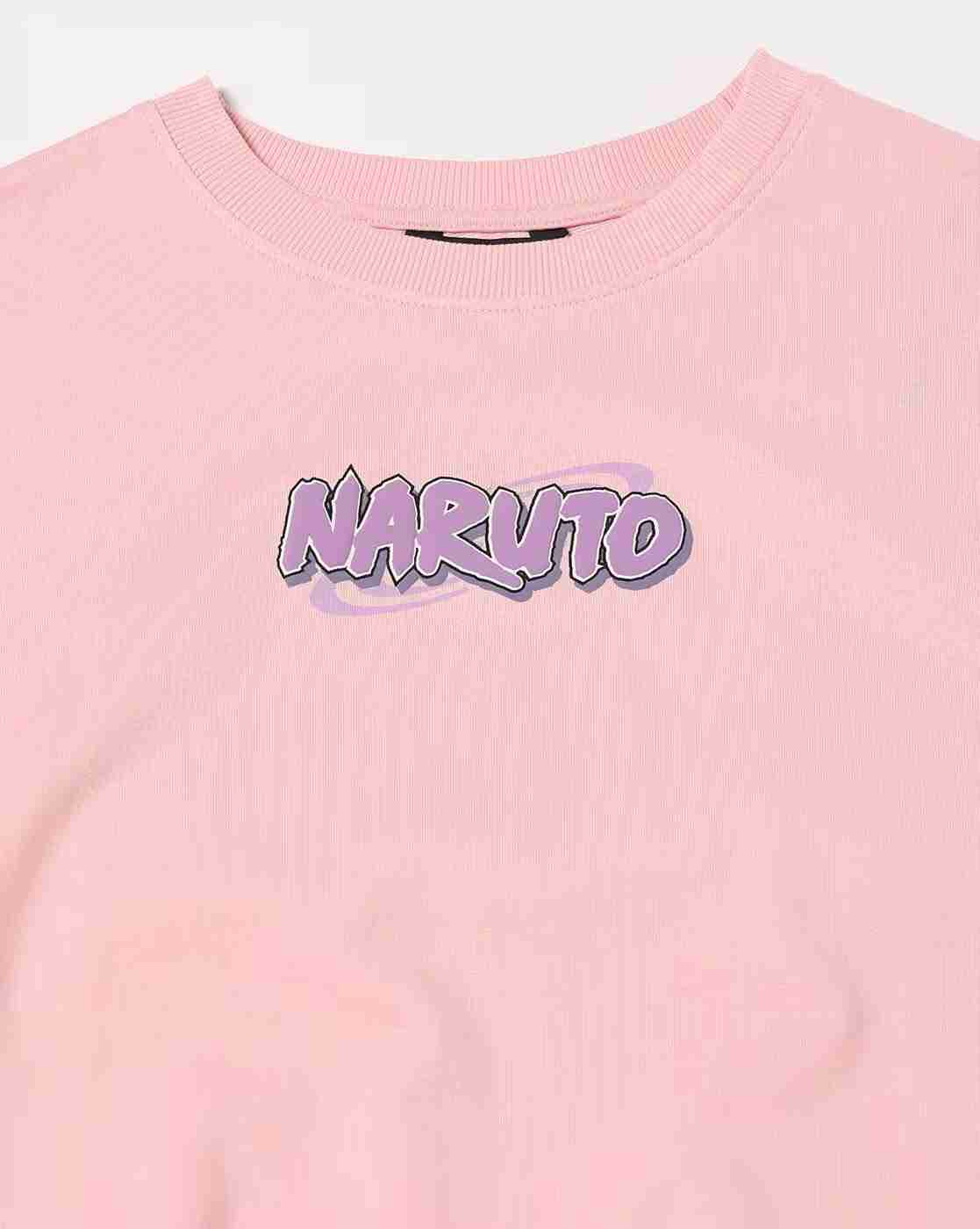 DNMX | Women Naruto Ino Print Boxy Fit Cotton Crew-Neck Sweatshirt|3