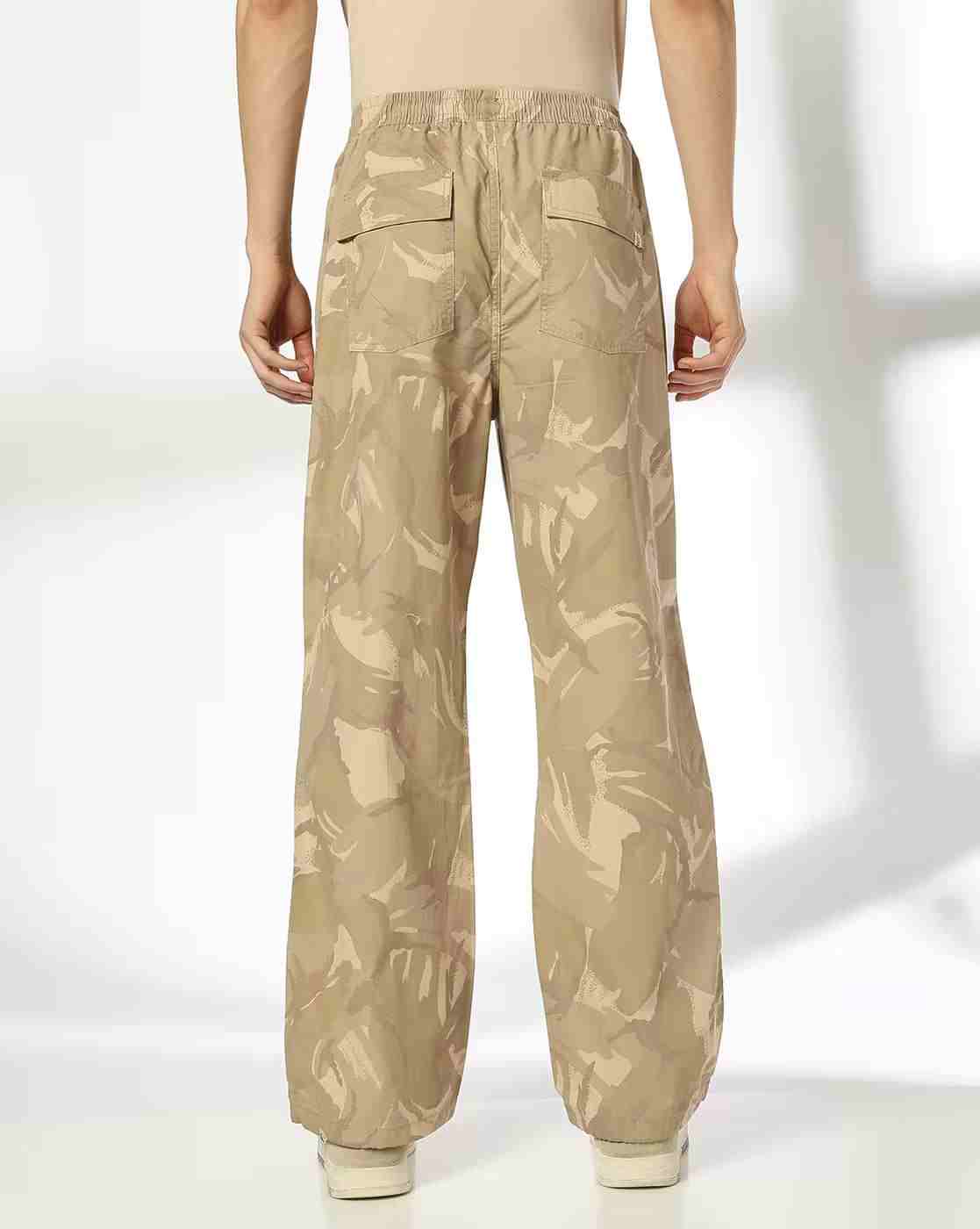 DNMX | Men Camouflage Print Relaxed Fit Flat-Front Pants|2