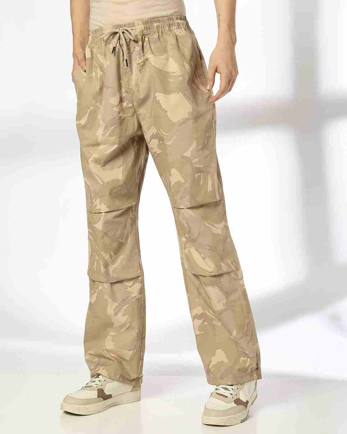 DNMX | Men Camouflage Print Relaxed Fit Flat-Front Pants|3