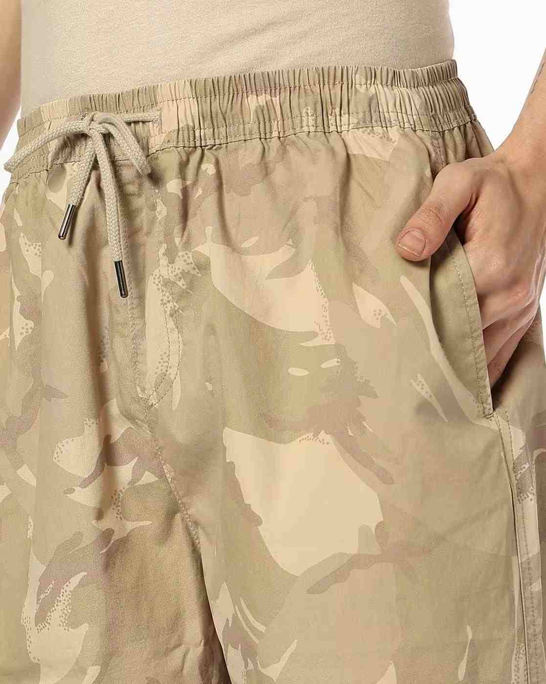 DNMX | Men Camouflage Print Relaxed Fit Flat-Front Pants|4