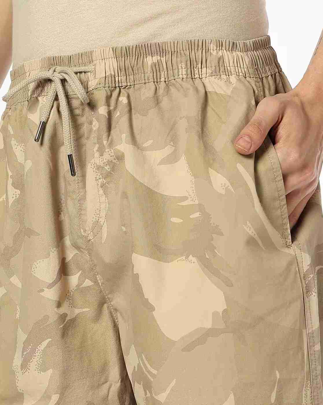 DNMX | Men Camouflage Print Relaxed Fit Flat-Front Pants|4