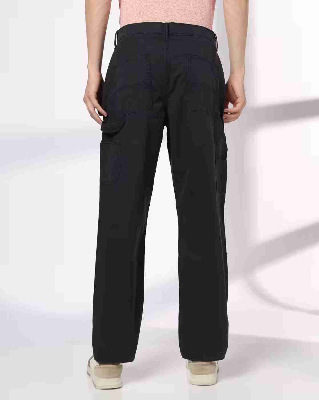 DNMX | Men Straight Fit Flat-Front Carpenter Pants|2