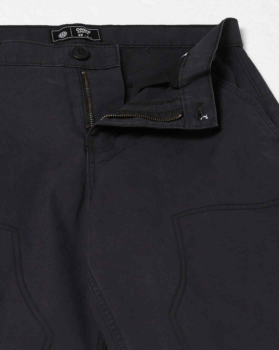 DNMX | Men Straight Fit Flat-Front Carpenter Pants|4