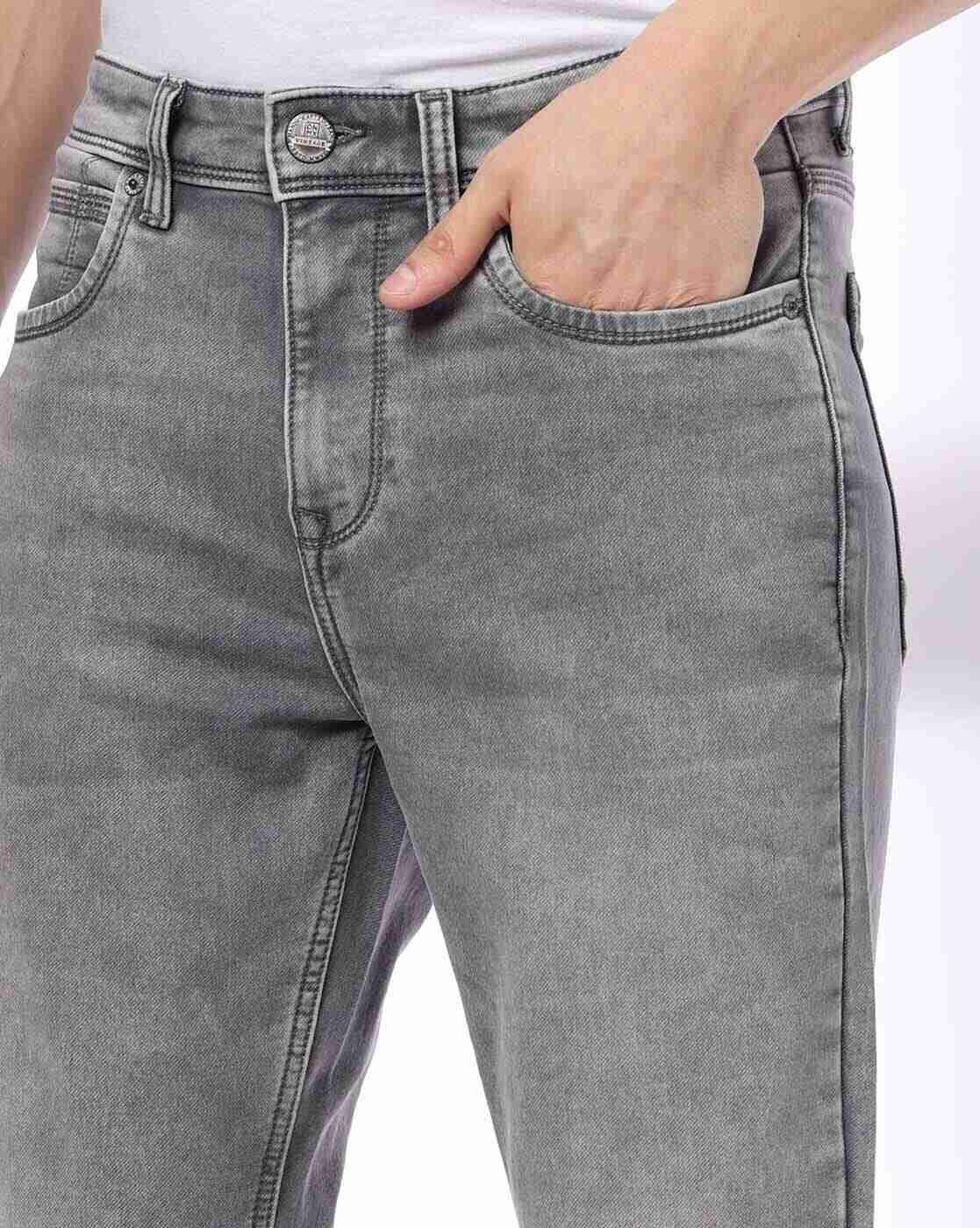 DNMX | Men Mid-Wash Slim Fit Jeans|3