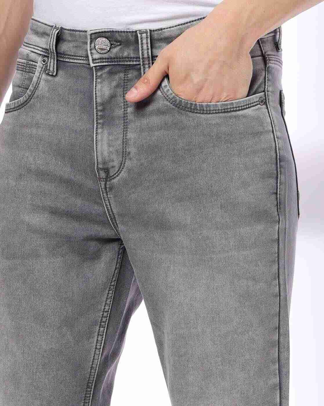DNMX | Men Mid-Wash Slim Fit Jeans|3