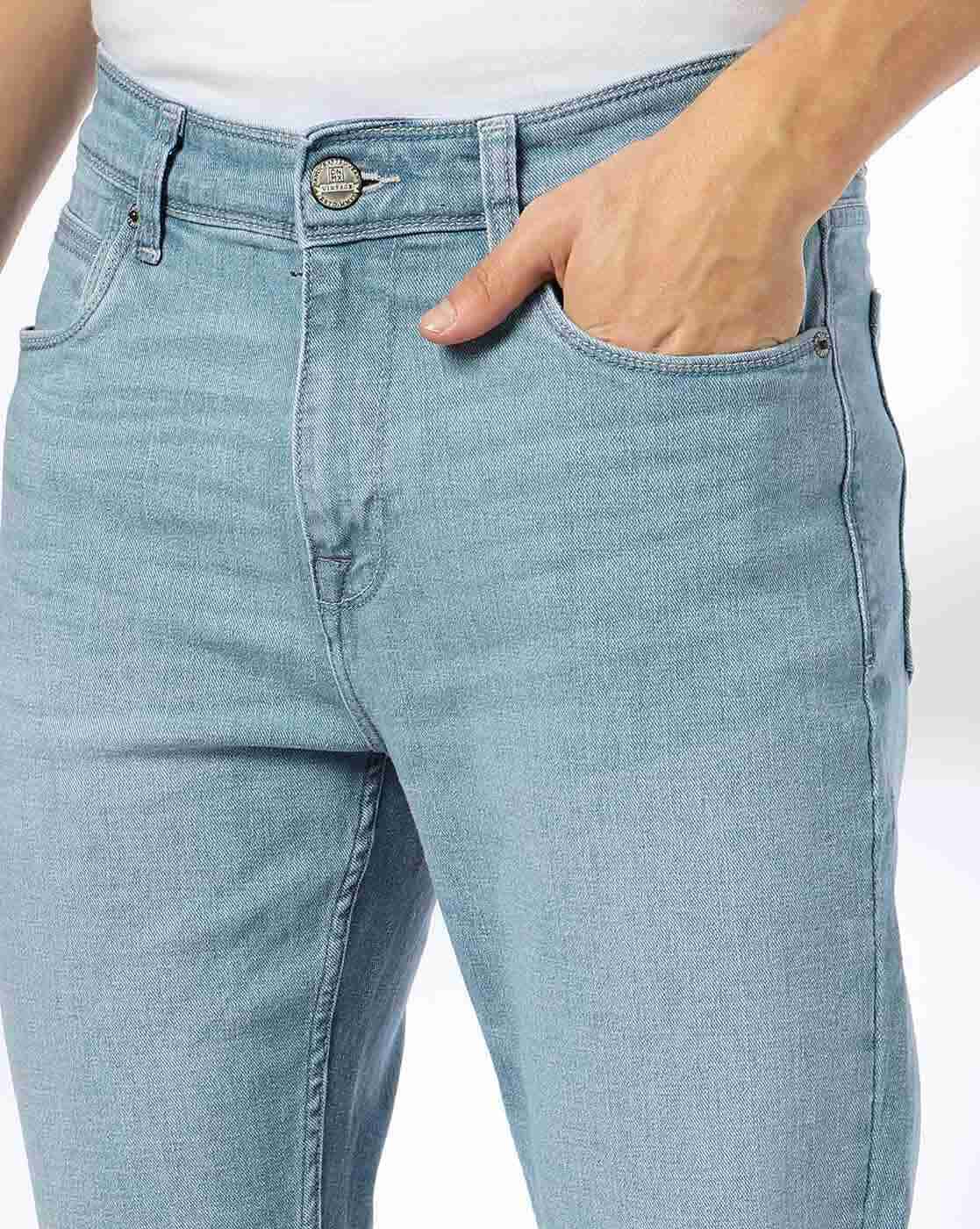 DNMX | Men Washed Slim Fit Jeans|3