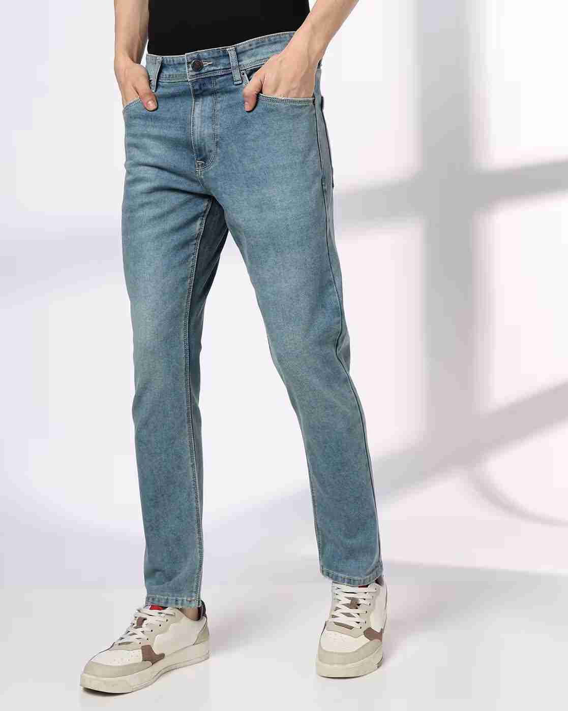 DNMX | Men Mid-Wash Slim Fit Jeans|3