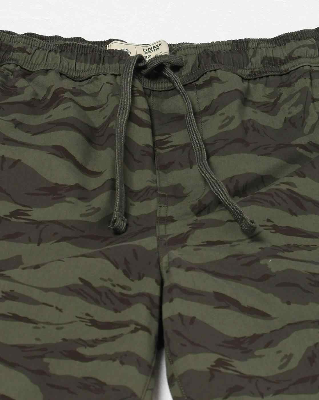 DNMX | Men Camouflage Print Regular Fit City Shorts|4