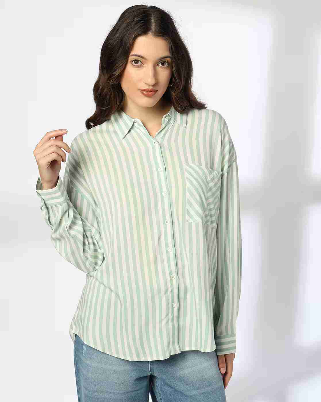 Women Striped Relaxed Fit Shirt
