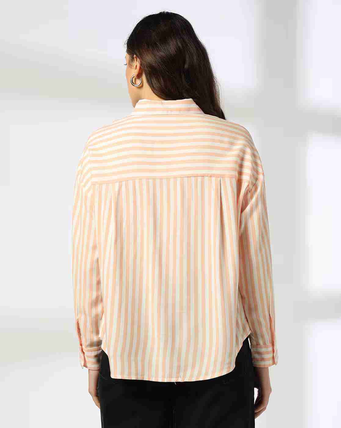 DNMX | Women Striped Relaxed Fit Shirt|2