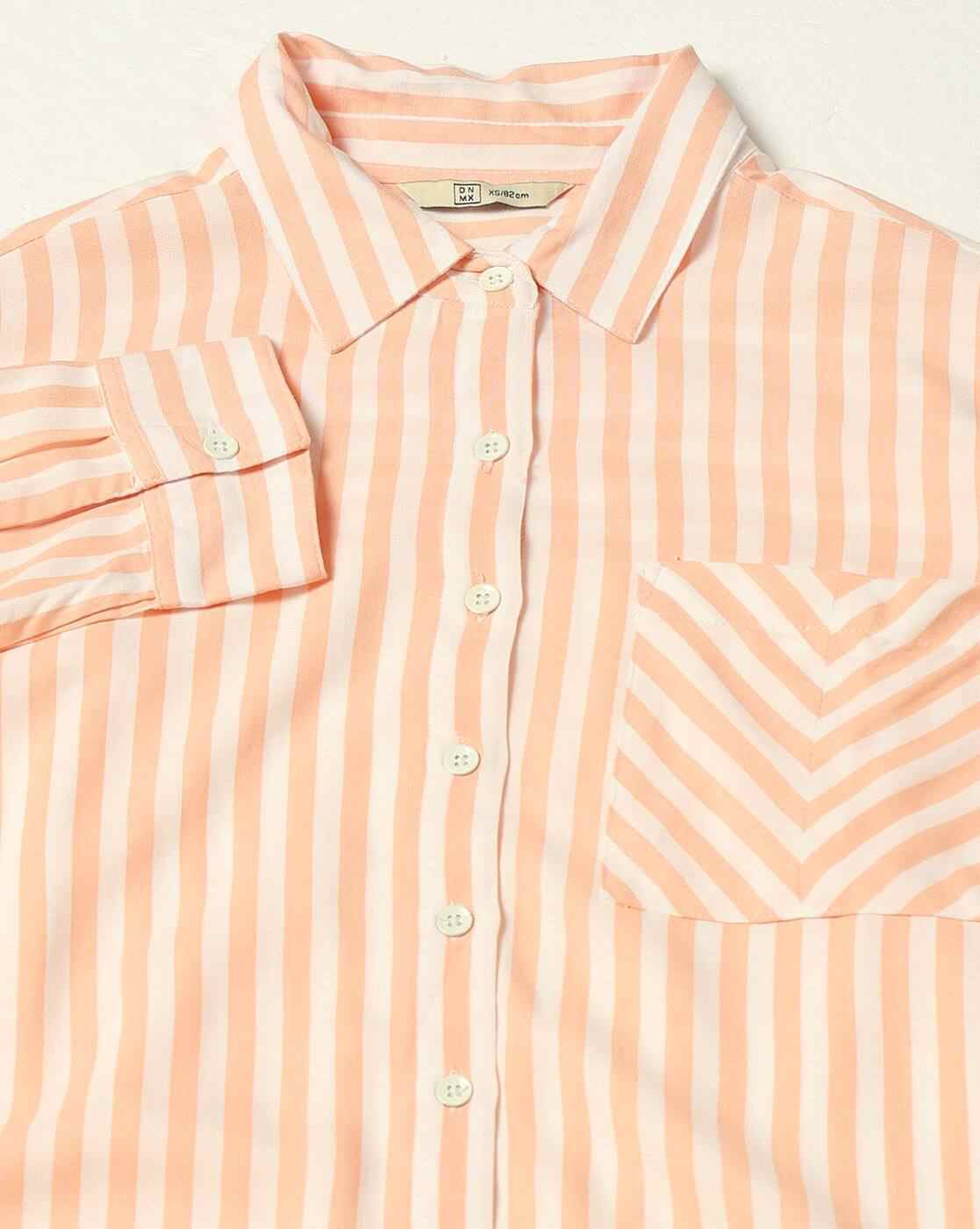 DNMX | Women Striped Relaxed Fit Shirt|4