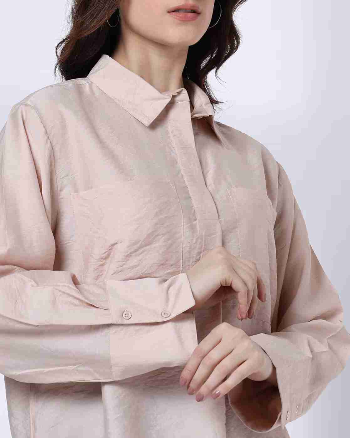DNMX | Women Relaxed Fit Shirt with Flap Pockets|3