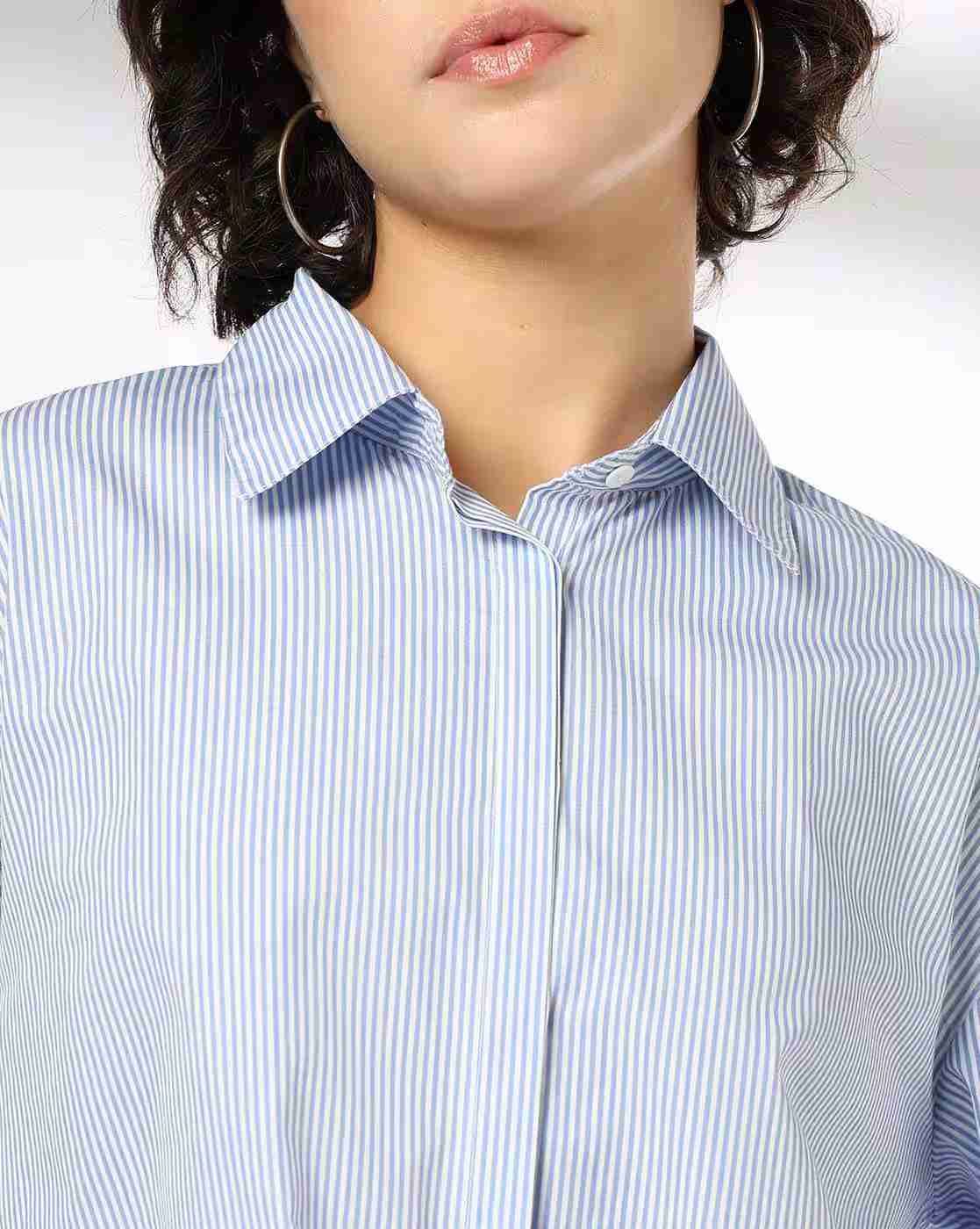 DNMX | Women Striped Relaxed Fit Shirt|3