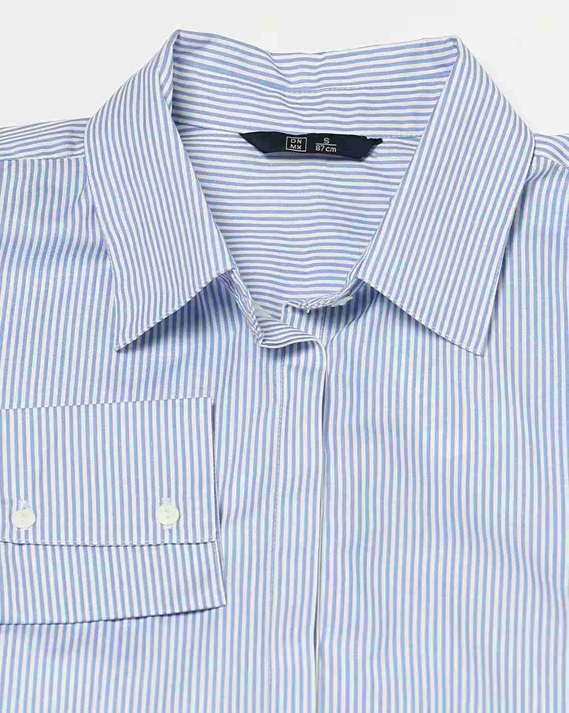 DNMX | Women Striped Relaxed Fit Shirt|5