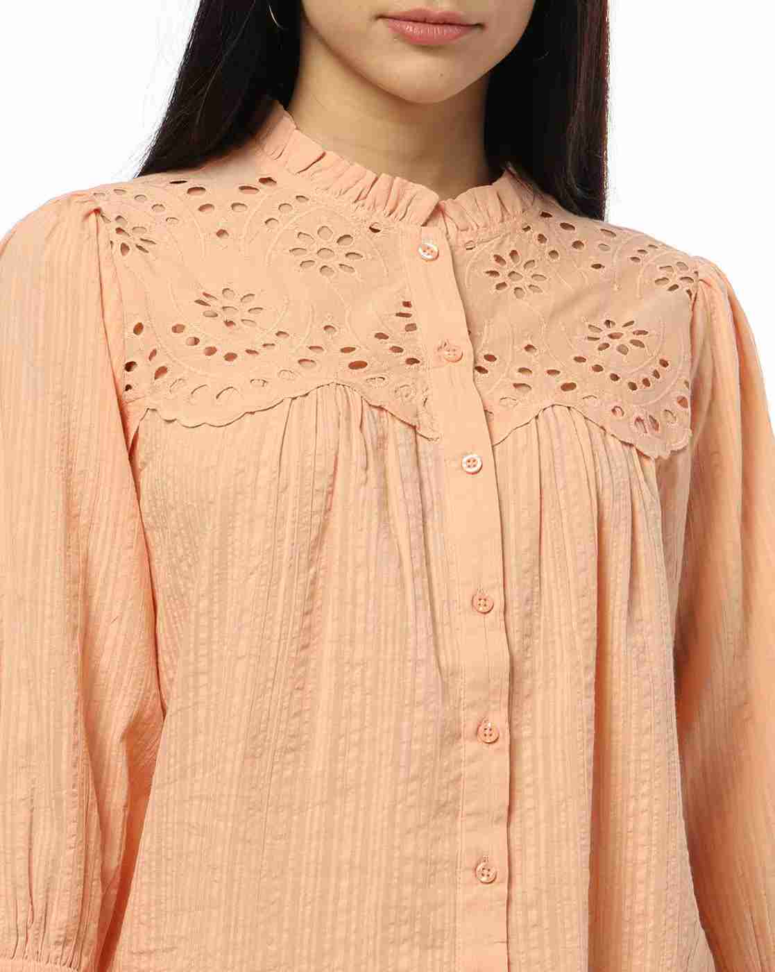 DNMX | Women Patterned Relaxed Fit Shirt|3