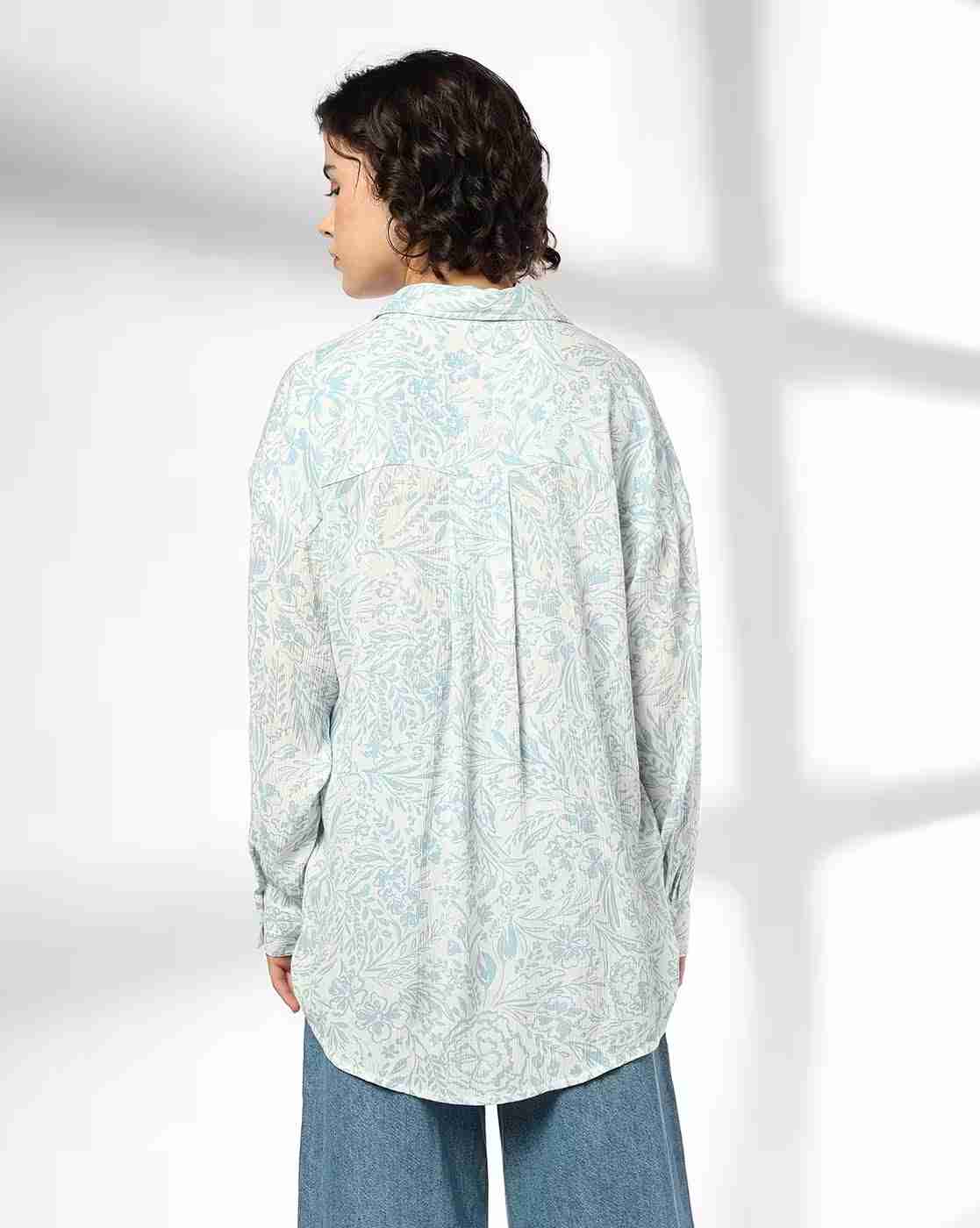 DNMX | Women Floral Print Relaxed Fit Shirt|2