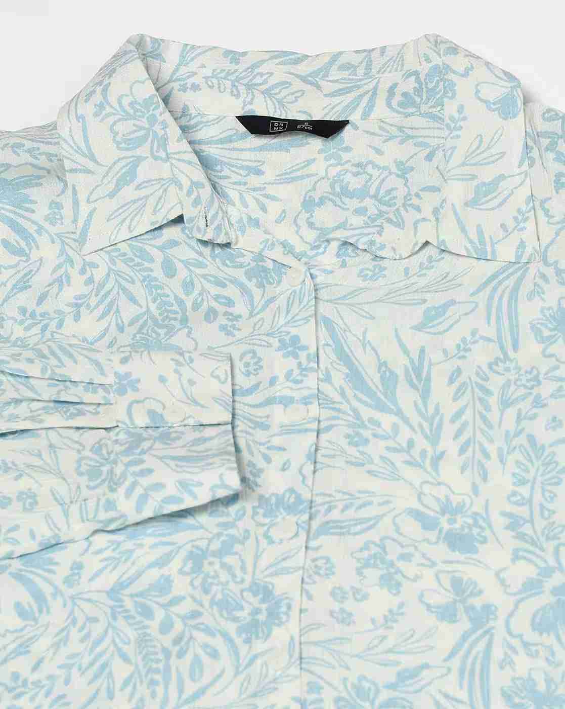 DNMX | Women Floral Print Relaxed Fit Shirt|5