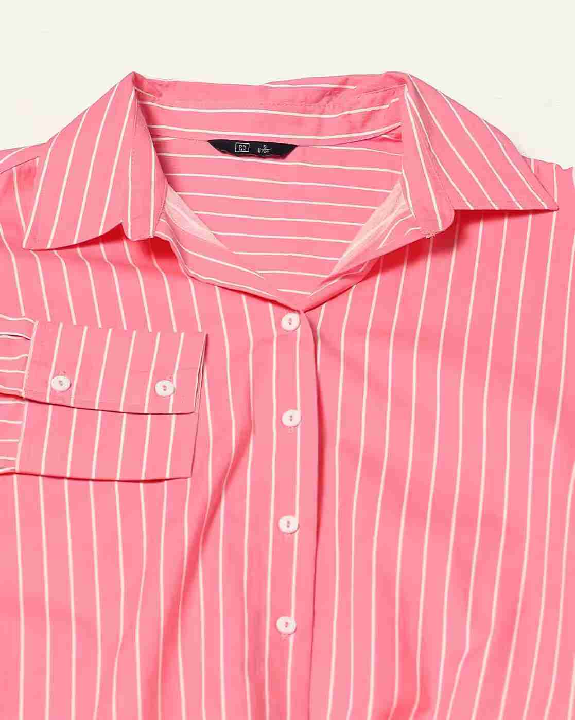 DNMX | Women Striped Relaxed Fit Shirt|4