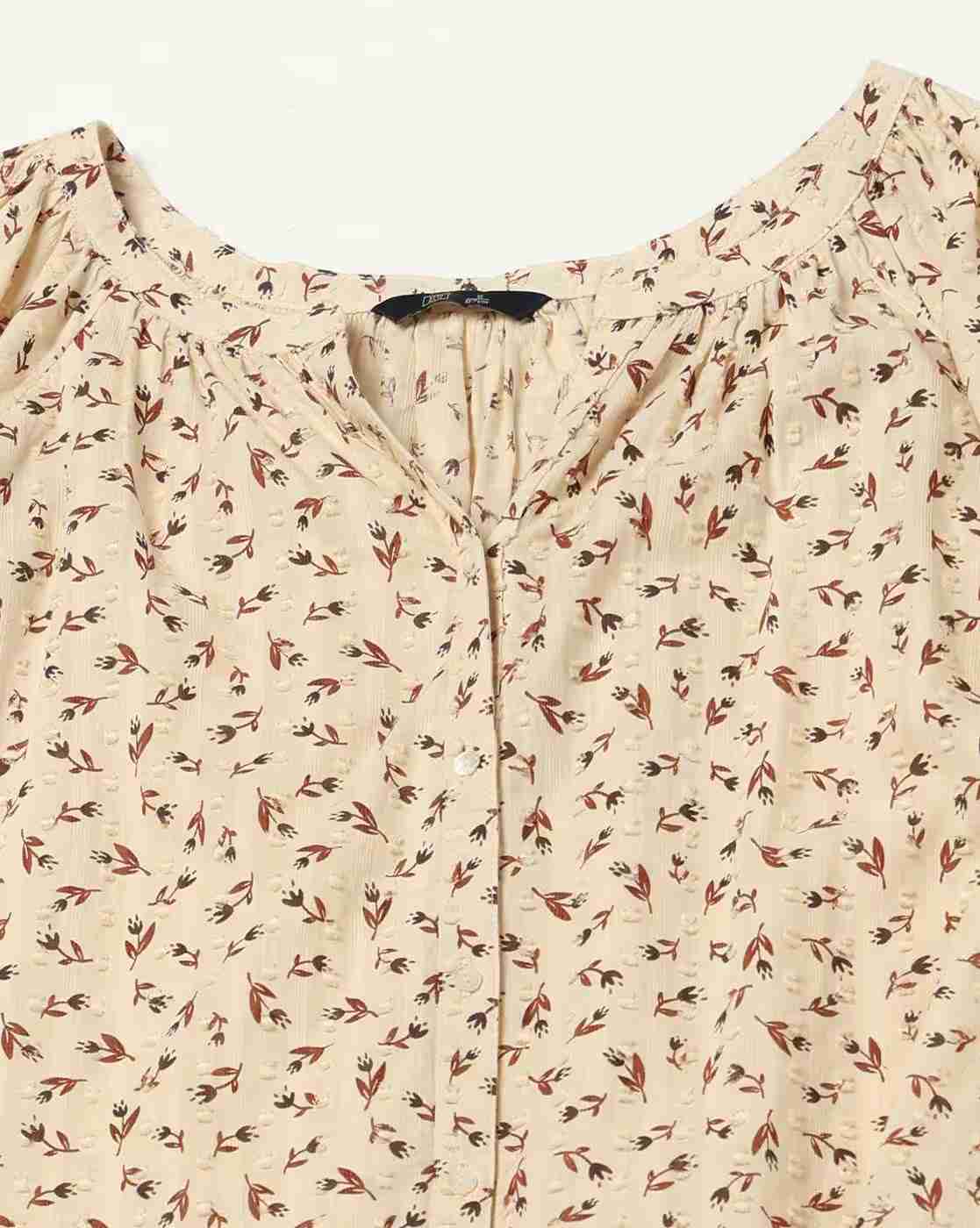 DNMX | Women Floral Print Relaxed Fit Top|4