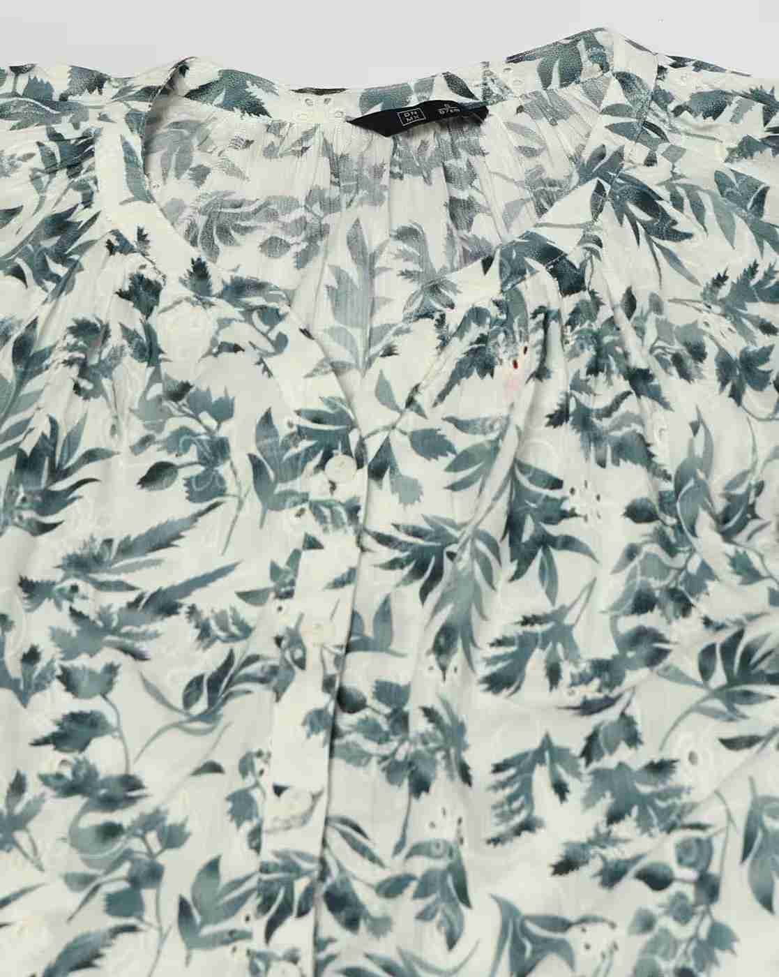 DNMX | Women Leaf Print Regular Fit Top|5
