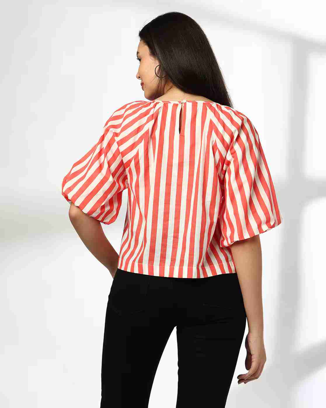 DNMX | Women Striped Regular Fit Top|2