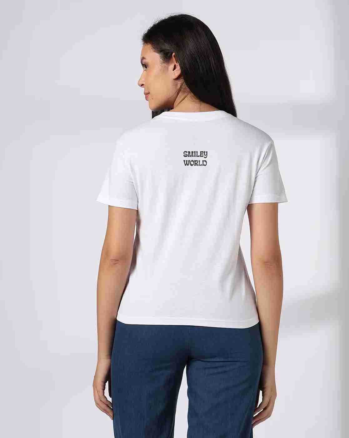 DNMX | Women Printed Boxy Fit T-Shirt|2