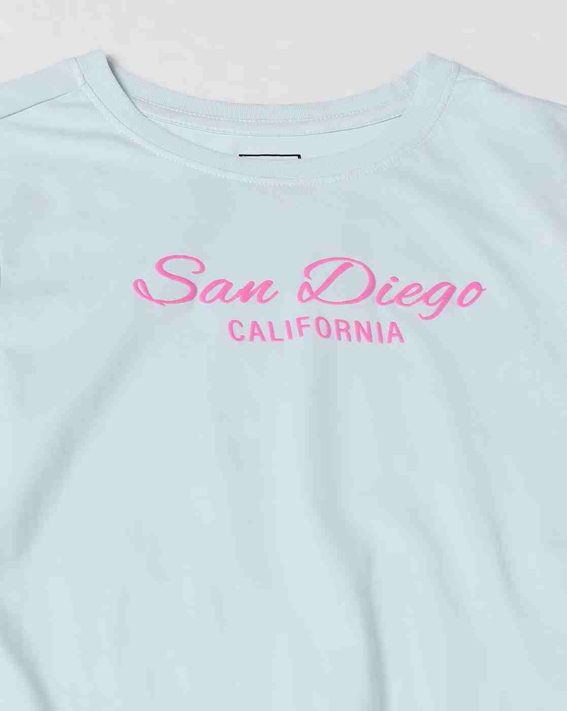 DNMX | Women Typographic Print Regular Fit Cotton Crew-Neck T-Shirt|4