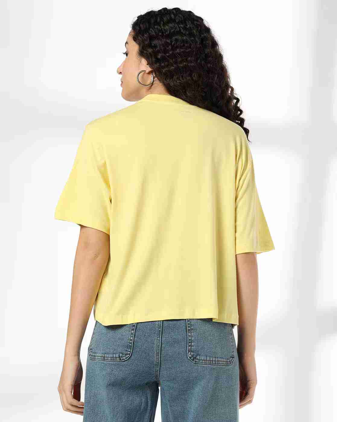 DNMX | Women Printed Boxy Fit Crew-Neck T-Shirt|2