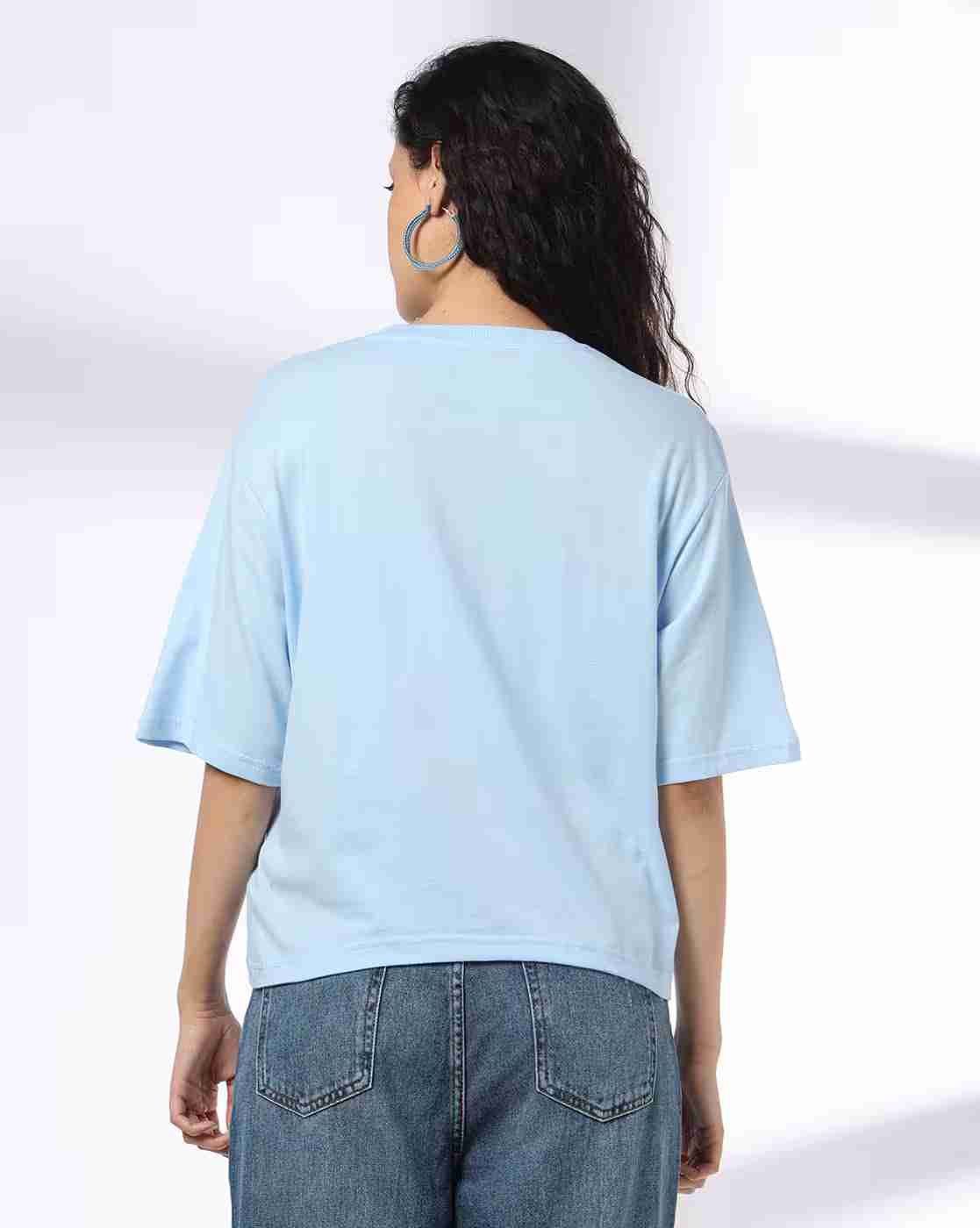 DNMX | Women Garfield Print Boxy Fit Crew-Neck T-Shirt|3