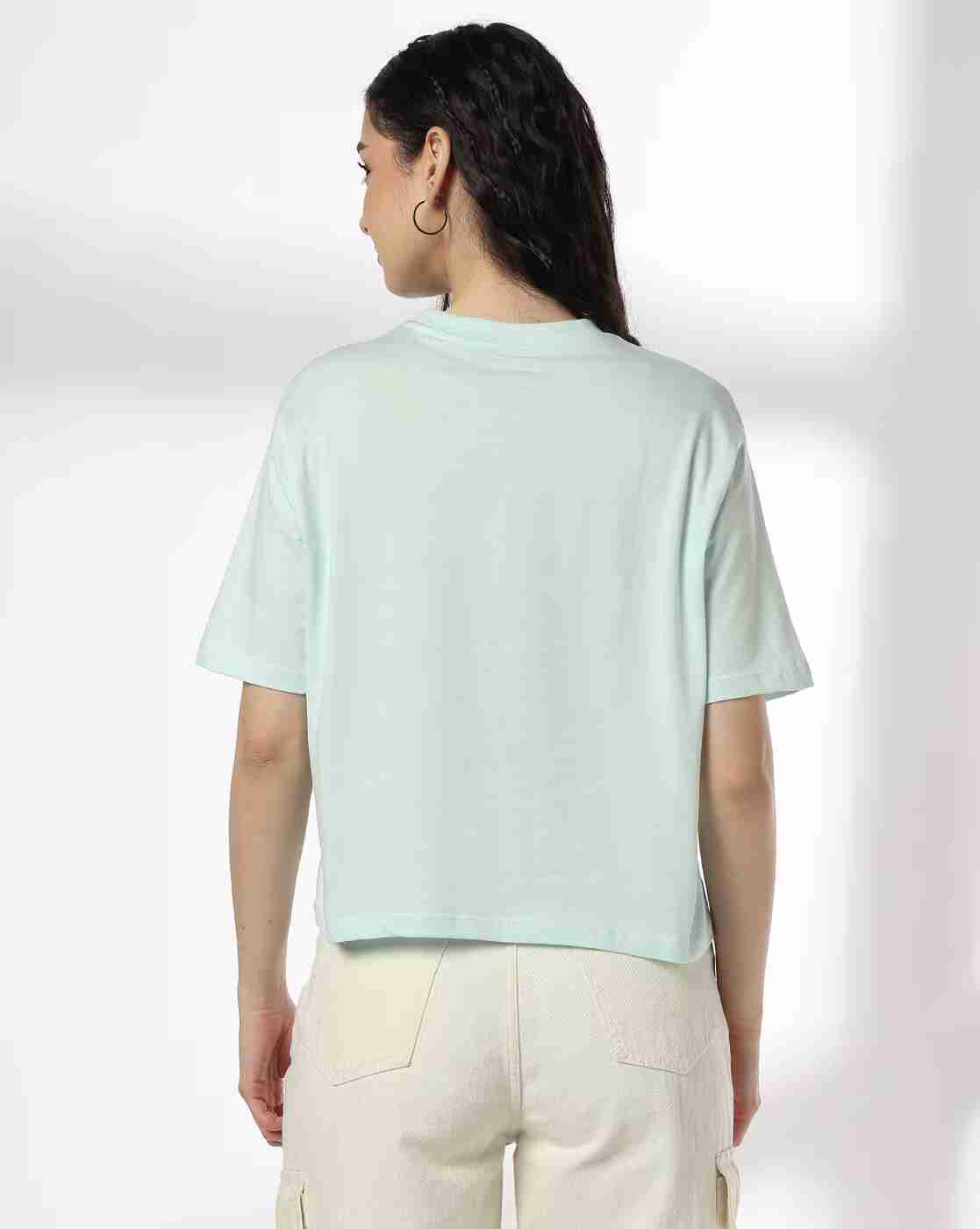 DNMX | Women Graphic Print Oversized Fit Crew-Neck T-Shirt|2