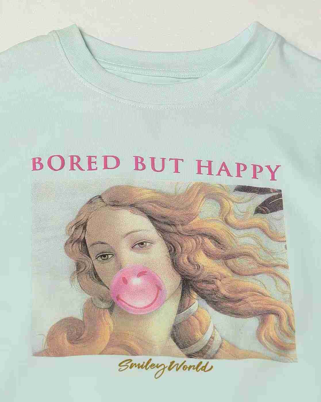 DNMX | Women Graphic Print Oversized Fit Crew-Neck T-Shirt|4