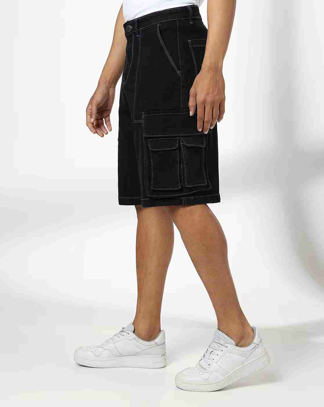 DNMX | Men Regular Fit Cargo Shorts|1