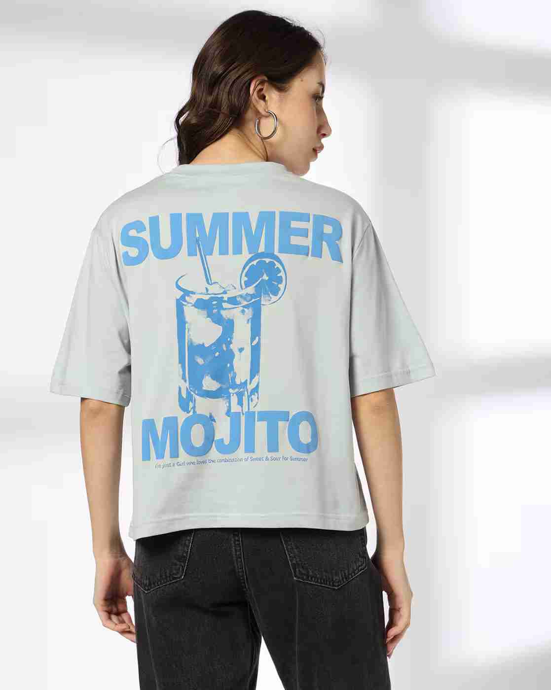 DNMX | Women Printed Regular Fit Crew-Neck T-Shirt|3