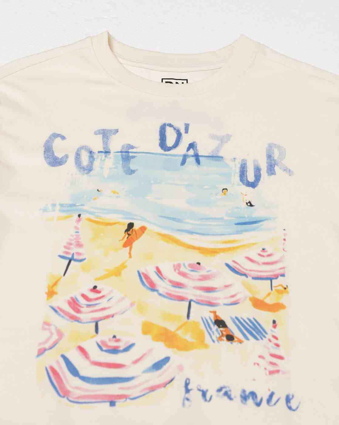 DNMX | Women Graphic Print Boxy Fit Cotton Round-Neck T-Shirt|5
