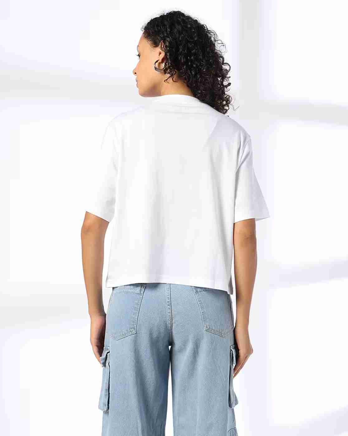 DNMX | Girls Printed Drop Shoulder Boxy Fit Crew-Neck T-Shirt|2