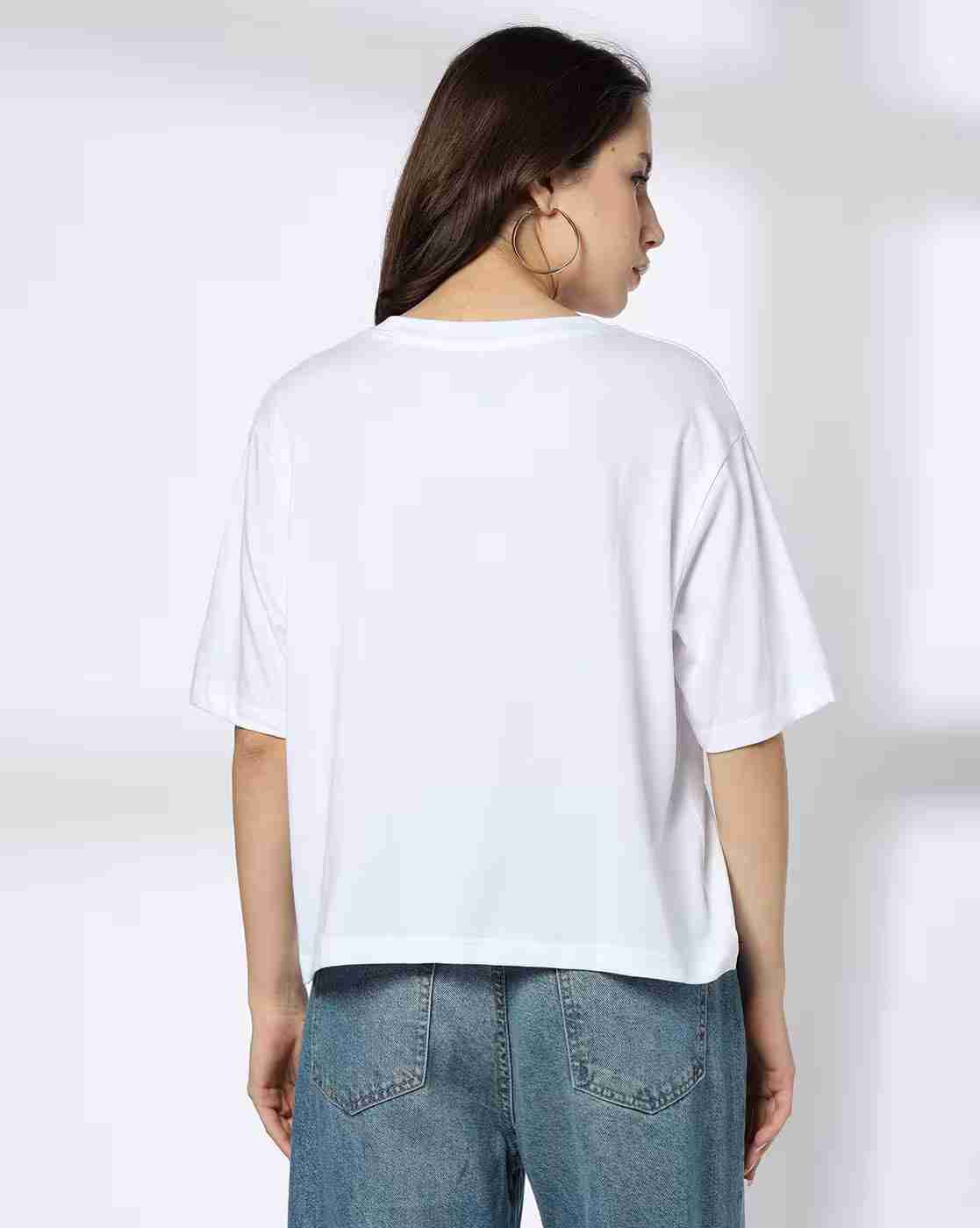 DNMX | Women Find Your Sanctuary Print Regular Fit Round-Neck T-Shirt|2