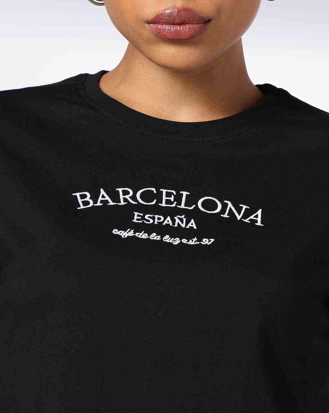 DNMX | Women Barcelona Regular Fit Crew-Neck T-Shirt|3