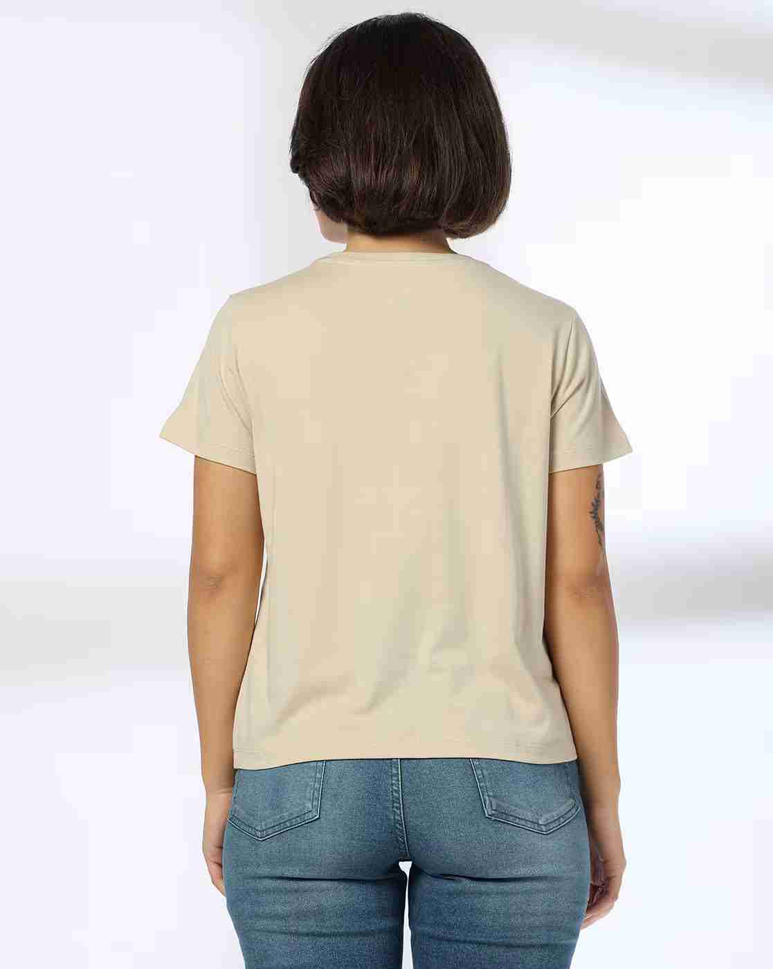 DNMX | Women American Museum Regular Fit Crew-Neck T-Shirt|2
