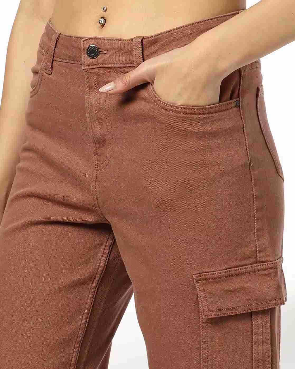 DNMX | Women Wide-Leg Cargo Jeans|3