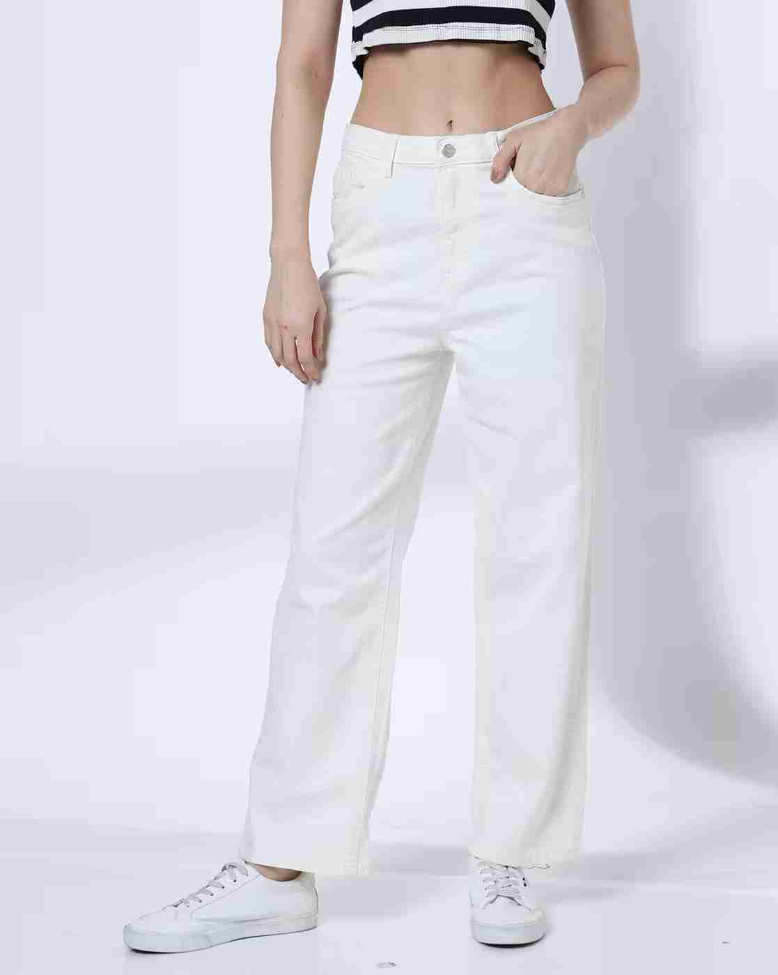 DNMX | Women Mid-Rise Relaxed Jeans|0