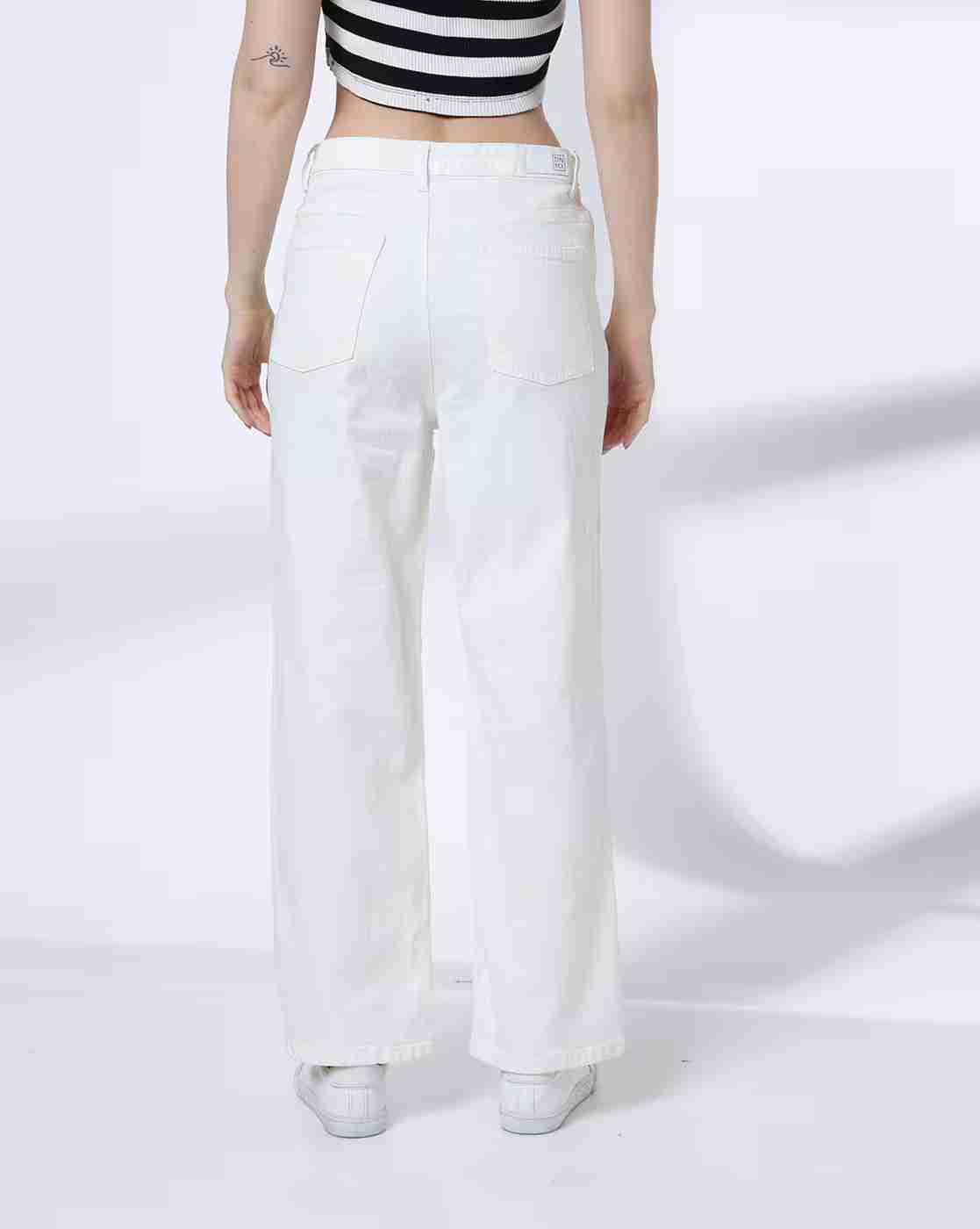 DNMX | Women Mid-Rise Relaxed Jeans|2