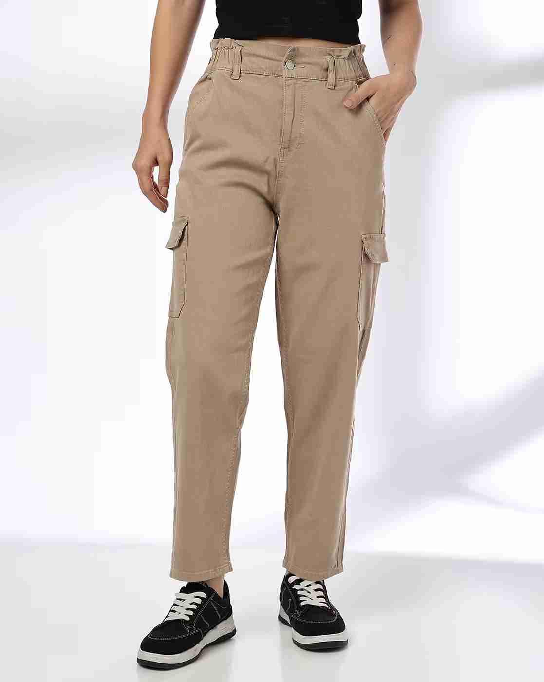 DNMX | Women Straight Fit Cargo Jeans|0