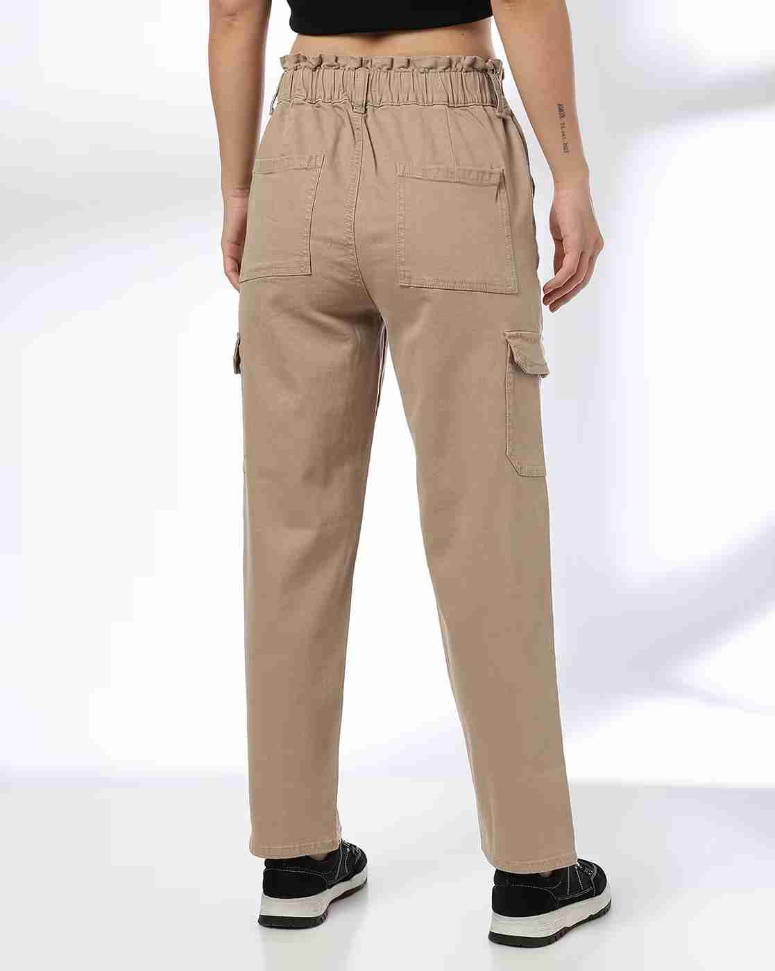 DNMX | Women Straight Fit Cargo Jeans|2