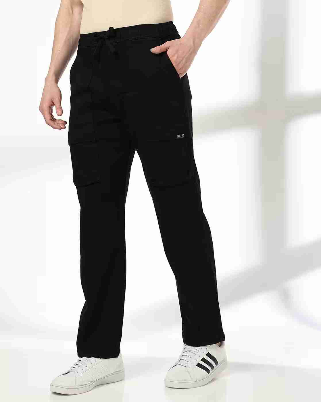 DNMX | Men Mid-Rise Slim Straight Fit Cargo Pants|0