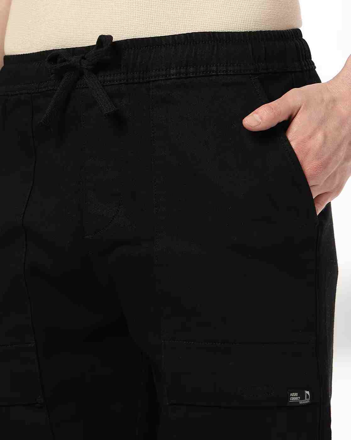 DNMX | Men Mid-Rise Slim Straight Fit Cargo Pants|3