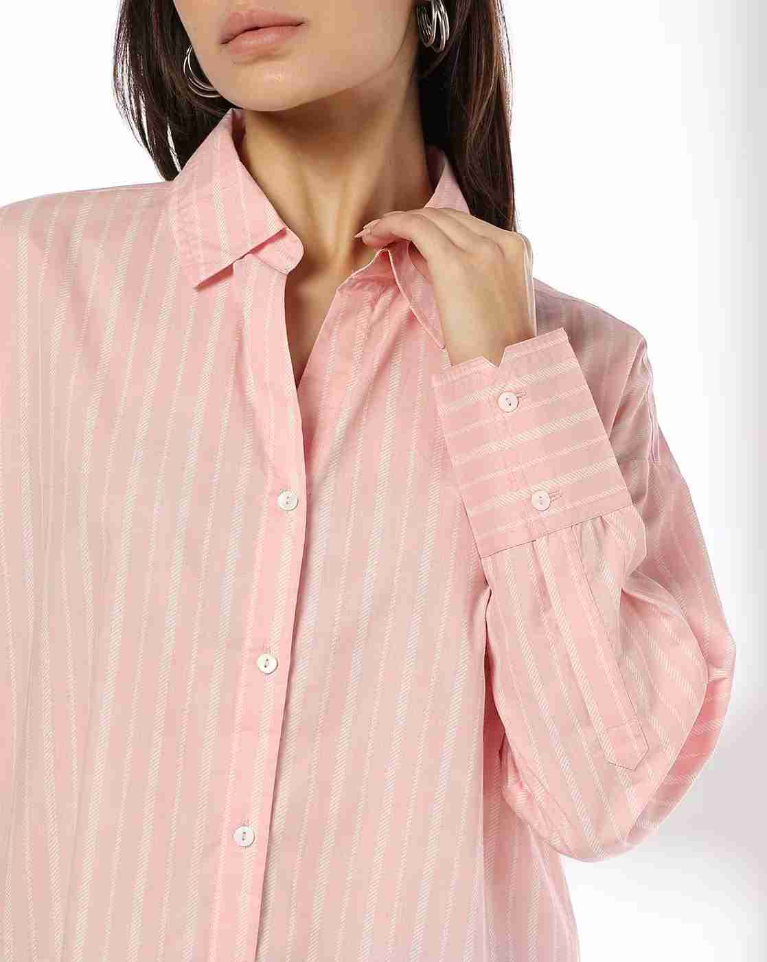 DNMX | Women Striped Relaxed Fit Shirt|3