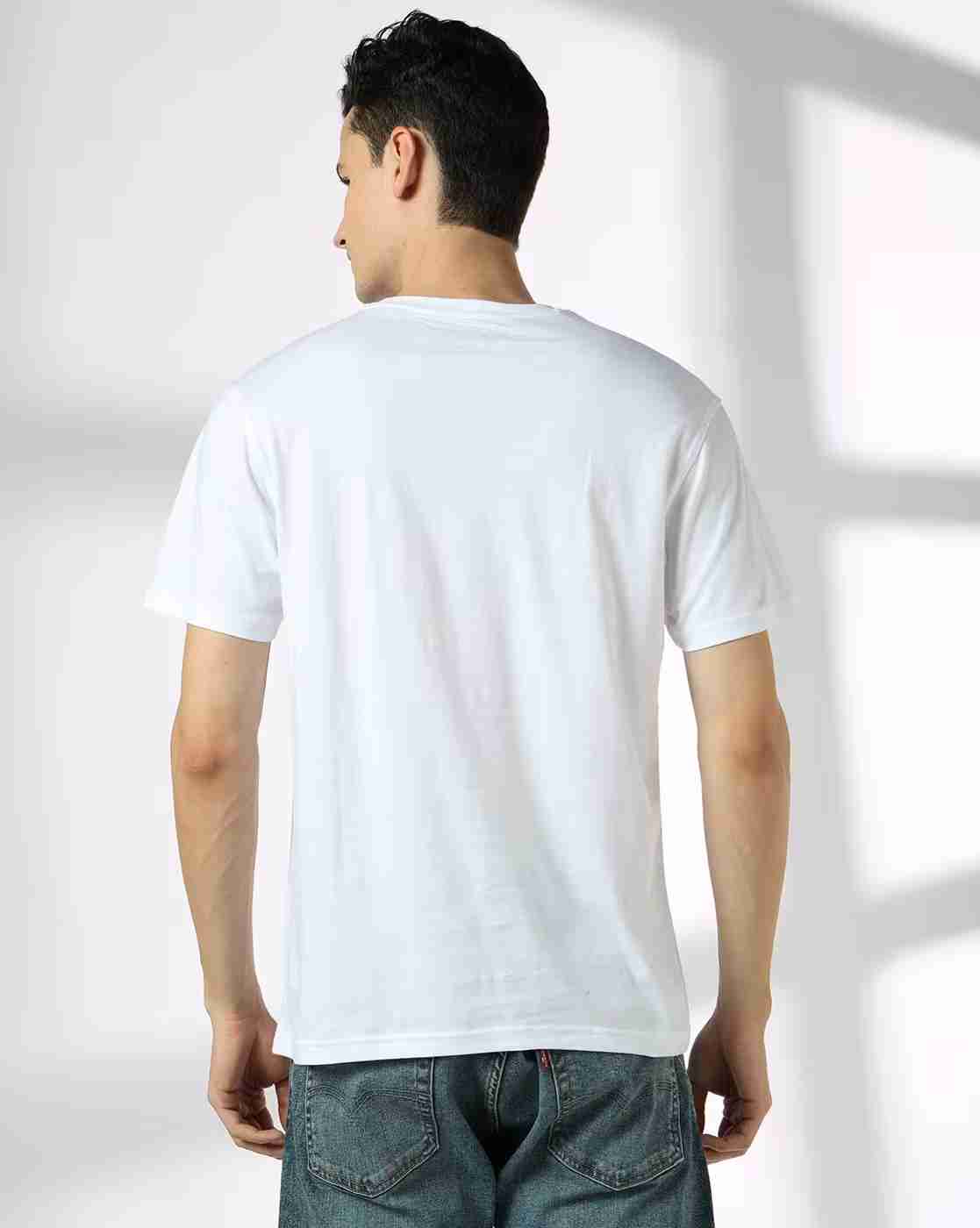 DNMX | Men Graphic Print Regular Fit Crew-Neck T-Shirt|2
