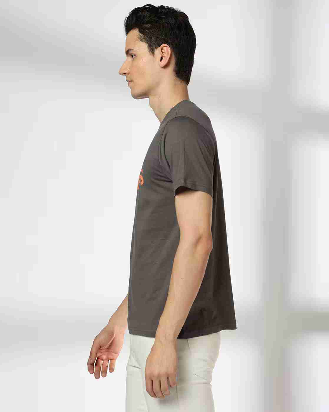 DNMX | Men Zero Regrets Regular Fit Crew-Neck T-Shirt|1