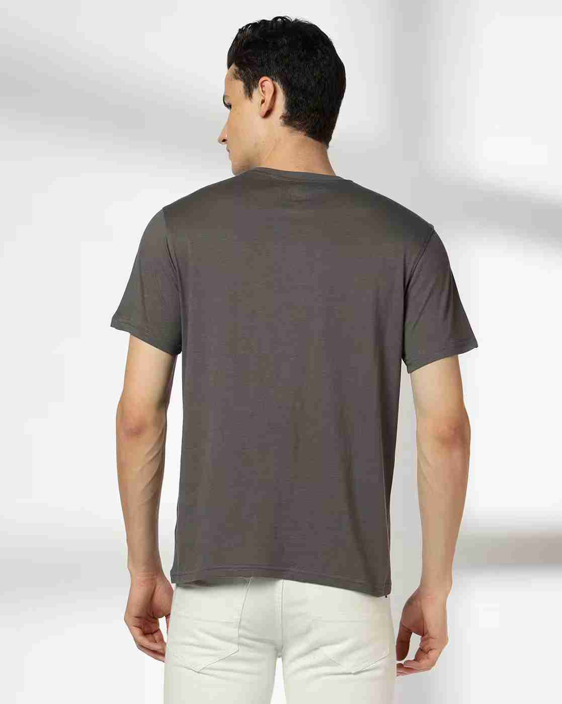 DNMX | Men Zero Regrets Regular Fit Crew-Neck T-Shirt|2