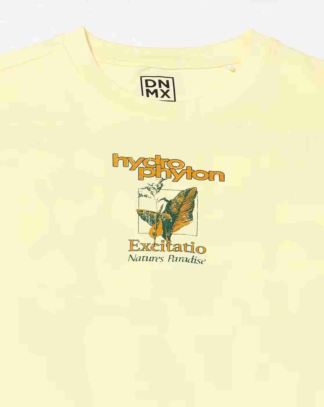 DNMX | Men Hydrophyton Graphic Print Relaxed Fit Crew-Neck T-Shirt|5
